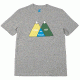 Poler Venn Tee - Men's-Gray Heather-X-Large