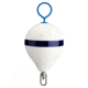 Polyform U.S. Mooring Buoy w/Iron 13.5" Diameter - White Blue Stripe 36840