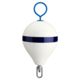 Polyform U.S. Mooring Buoy w/Iron 13.5" Diameter - White Blue Stripe, CM-2 WH-STR