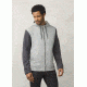 Prana Asbury Full Zip Hood Mens, Black Heather Colorblock, Small, M21181325-BHCX-S