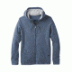prAna Asbury Full Zip Hood Mens, Equinox Blue Heather, Small, M21181325-EBHT-S