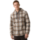 prAna Asgard Hooded Flannel Shirt, Camel, Small, 1964511-200-ST-S
