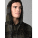 prAna Asgard Hooded Flannel Shirt - Mens, Black, Large, 1964511-001-ST-L