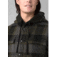 prAna Asgard Hooded Flannel Shirt - Mens, Black, Large, 1964511-001-ST-L