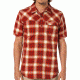 prAna Benson Slim Short Sleeve Shirt - Men's-Crimson-X-Large
