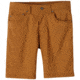 prAna Mens Brion Short, 9in Inseam, Dark Ginger, 38, M3BRIO113-DKGI-38