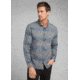 prAna Broderick Long Sleeve - Mens, Grey Blue, Large, M23170452-GYBL-L