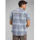 prAna Cayman Plaid Short Sleeve - Mens, Blue Anchor, Medium, M11181353 -419-M