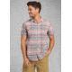 prAna Cayman Plaid Short Sleeve, Silver Spray, XXLarge, M11181353 -049-XXL