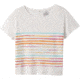 prAna Chez Tee - Womens, Soft White Stripe, Medium, W11190747-SWST-M
