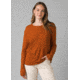prAna Cozy Up Long Sleeve Tee, Gingerbread Heather, Medium, 1964411-800-M