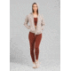 prAna Cozy Up Zip Up Jacket - Womens, Oatmeal Heather, Medium, W23180581-OAHT-M