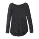 prAna Foundation Long Sleeve Crew Neck Top - Women's, Charcoal Heather Stripe, Large, W23170184-CCHS-L