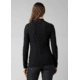 prAna Foundation Rib Mock Neck - Women's, Small, Black Heather, 1967251-001-S