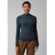prAna Foundation Rib Mock Neck - Women's, Small, Grey Blue Heather, 1967251-400-S