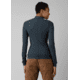 prAna Foundation Rib Mock Neck - Women's, Small, Grey Blue Heather, 1967251-400-S