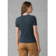 prAna Foundation Rib Tee - Womens, Grey Blue Heather, XS, 1970821-021-XS