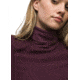 prAna Foundation Rib Turtleneck - Womens, Mulberry Heather, Extra Small, 2045781-500-XS