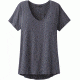 prAna Foundation Short Sleeve V-Neck Top - Women's-Coal-Medium