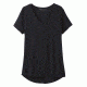 prAna Foundation Short Sleeve V-Neck Top - Women's, Black, X-Large, W11170142-BLK-XL