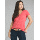 prAna Foundation Short Sleeve V-Neck Top - Women's, Rhubarb Heather, Medium, W11170142-RHHT-M