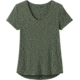 prAna Foundation Short Sleeve V-Neck - Women's, Canopy Heather, Small, W11170142-CNHT-S