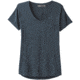 prAna Foundation Short Sleeve V-Neck - Women's, Grey Blue Heather, Small, W11170142-GBHT-S