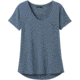 prAna Foundation Short Sleeve V-Neck - Women's, Nickel Heather, Large, W11170142-NIHT-L