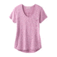 prAna Foundation Short Sleeve V-neck - Women's, Orchid Heather, Small, W11170142 -582-S
