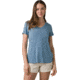 prAna Foundation Short Sleeve V-neck - Womens, Sea Mist Heather, S, W11170142-402-S