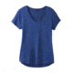 prAna Foundation Short Sleeve Vneck, Sapphire Heather, XLarge, W11170142 -429-XL