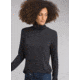 prAna Foundation Turtleneck Shirt - Womens, Charcoal Heather Stripe, Small, W23180527-CCHS-S