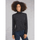 prAna Foundation Turtleneck Shirt - Women's, Charcoal Heather Stripe, Small, W23180527-CCHS-S