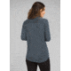 prAna Foundation Turtleneck Shirt - Womens, Grey Blue Heather, Extra Small, W23180527-GBHT-XS