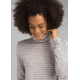 prAna Foundation Turtleneck Shirt - Womens, Light Grey Heather Stripe, Extra Small, W23180527-LGHS-XS