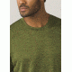 Prana Hardesty Short Sleeve Mens, Fern Green Stripe, Small, M11170402-FEGS-S