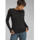 prAna Iselle Long Sleeve Tee - Womens, Black, Small, W21190655-BLK-S