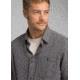 prAna Jaffra Long Sleeve Shirt, Granite, XXLarge, M21191481 -022-XXL
