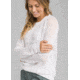 prAna Kokimo Sweater, White, XLarge, W21190690 -100-XL