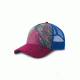 prAna La Viva Trucker Hat, Pomegranate Marrakesh, One Size, U5VIVA115-POMA-O/S