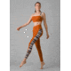 prAna Laye Legging Pants, Gingerbread Tivoli, Medium, 1964191-800-RG-M