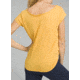 prAna Longline Tee - Womens, Shine Sunray Heather, Large, W13170290-SSHT-L