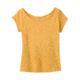 prAna Longline Tee - Womens, Shine Sunray Heather, Large, W13170290-SSHT-L