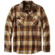 prAna Lybek Long SLeeve Flannel Shirt - Men's, Brown, Medium, M2LYBE314-BRN-M