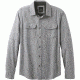 prAna Lybek Long SLeeve Flannel Shirt - Men's, Gravel, X-Large, M23170384-GRA-XL