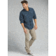 prAna Lybek Long Sleeve Flannel Shirt - Men's, Equinox Blue Herringbone, XX-Large, M23170384-EBHB-XXL