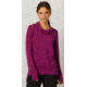 prAna Marin Pullover Top - Women's-Black Plum Stripe-Medium