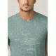 Prana Mears Short Sleeve Tee Mens, Starling Green Heather, Medium, M11180465-SRHT-M