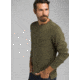 prAna Norcross Long Sleeve Crew - Mens, Cargo Green Heather, Small, M23181378-CGHT-S