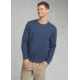 prAna Norcross Long Sleeve Crew - Mens, Equinox Blue Heather, Small, M23181378-EBHT-S